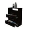 Tuhome Continental Dresser, Superior Top, Four Drawers, One Shelf, Black CLW5568 - alternate 7